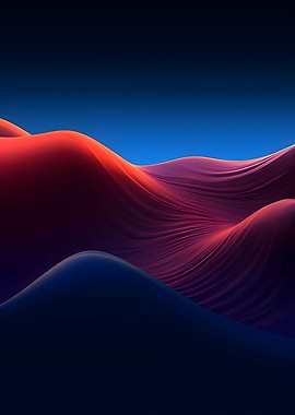 Abstract Dark Neon Waves
