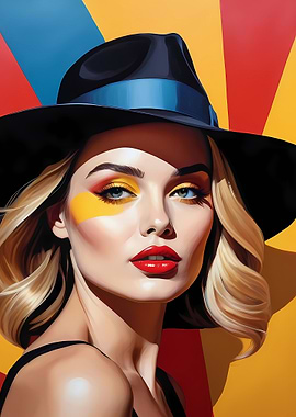 Woman Portrait Pop Art 12