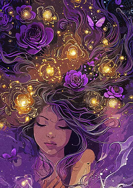 Girls Purple Fantasy