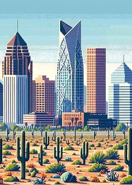 Phoenix PixelizedCityscape