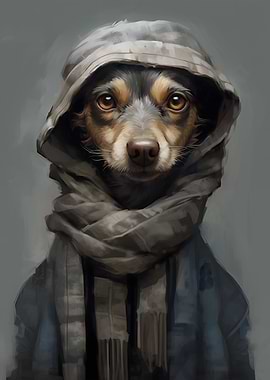 Wiener Dog in a Coat