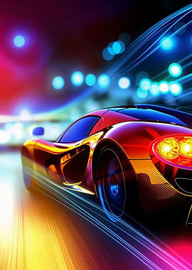 Sports Car Radiant Motion