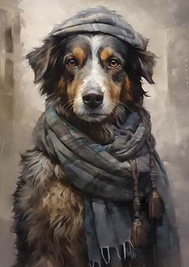 Portrait of a stray dog