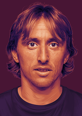 luka modric portrait