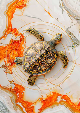 Turtle on Marble
