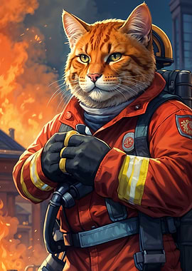cat fire rescue