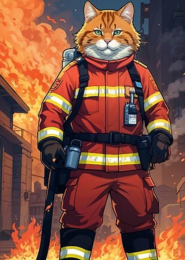 cat fire rescue