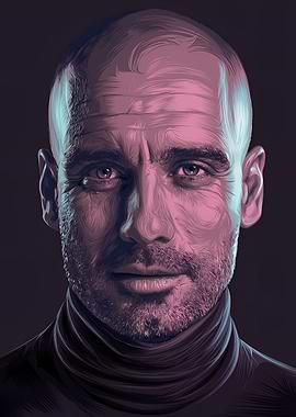pep guardiola portrait
