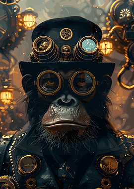 Steampunk Animale Ape