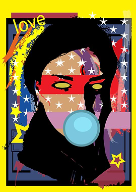 Portrait of a girl with ch