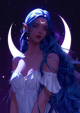 Moon Night Elf Sexy Beauty