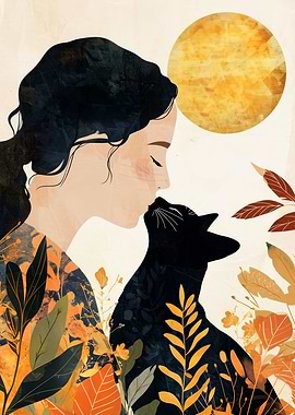 Kitty I love you cat art