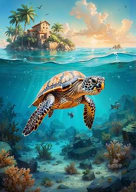 Digital Sea Turtle
