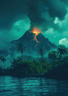 Erupting Volcano