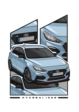 hyundai i30n blue