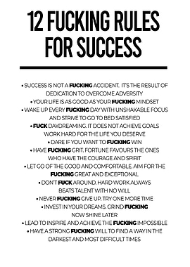 12 Rules for Success