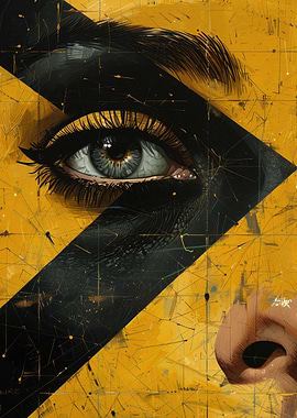 Poster collage with face