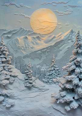 The Snowy Sunny Alps