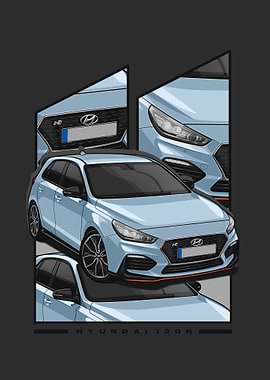 hyundai i30n blue