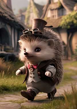 Cute Chibi Steampunk Hedge