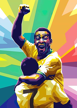 football legend pop art