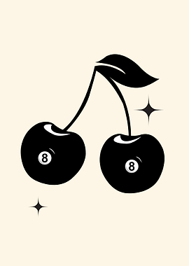 Retro 8 Ball Cherries