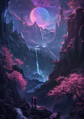 Japanese Mountain Scene