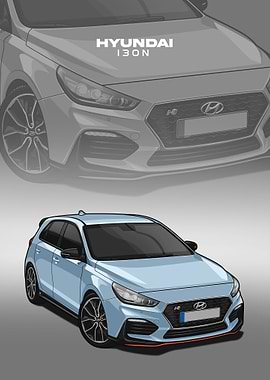hyundai i30n blue