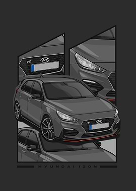 hyundai i30n grey