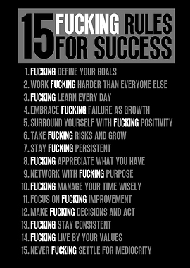 15 Rules For Success