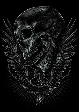 Skull and Wings