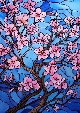 Japanese Sakura Bloom Art