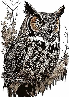 Owl Splatter