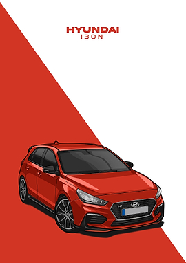 hyundai i30n red