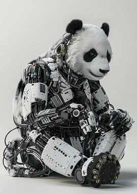 Panda Cyborg Android Cyber