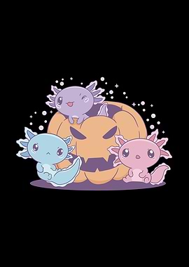 Lustiges Axolotl Halloween