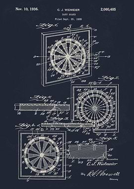 1936 Dart board