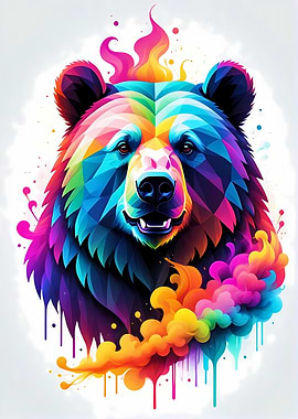 Geometric Color Bear