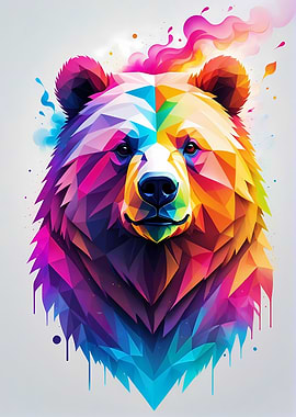 Geometric Color Bear