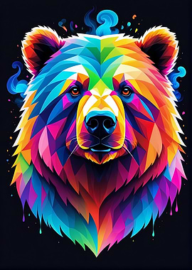 Geometric Color Bear
