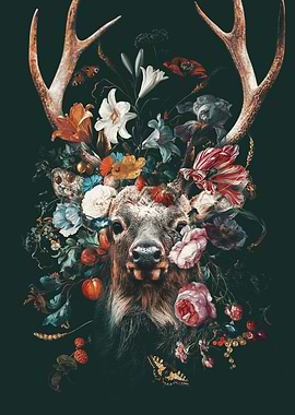 Floral Deer