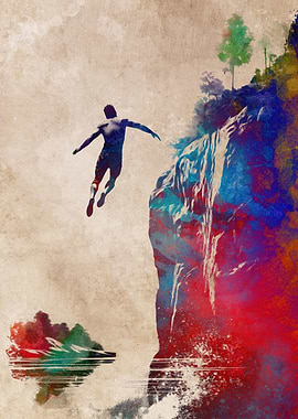 Jumping to the water