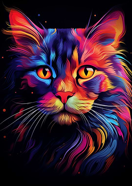 Neon Cat