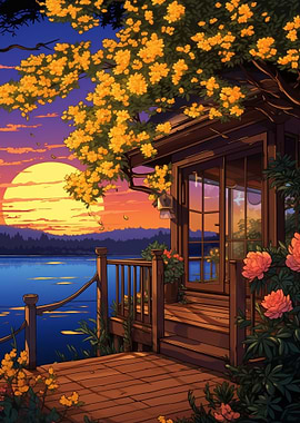Sunset Lake House Anime
