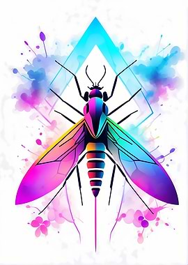 Geometric Color Mosquito