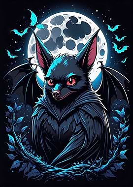 Moonlit Bat