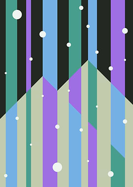 Abstract northern lights