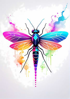 Geometric Color Mosquito