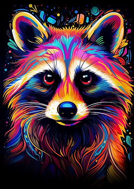 Neon Raccoon