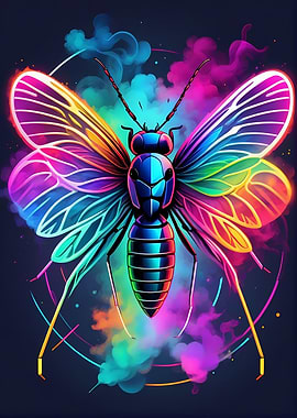 Geometric Color Butterfly